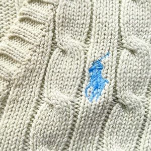 Ralph Lauren Sport cotton v-neck, light spring green, medium